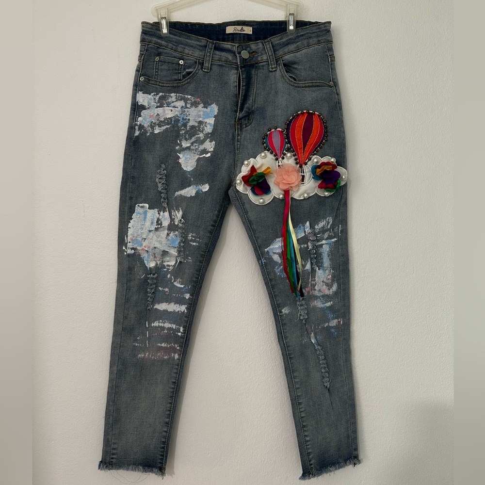 Patched Jeans